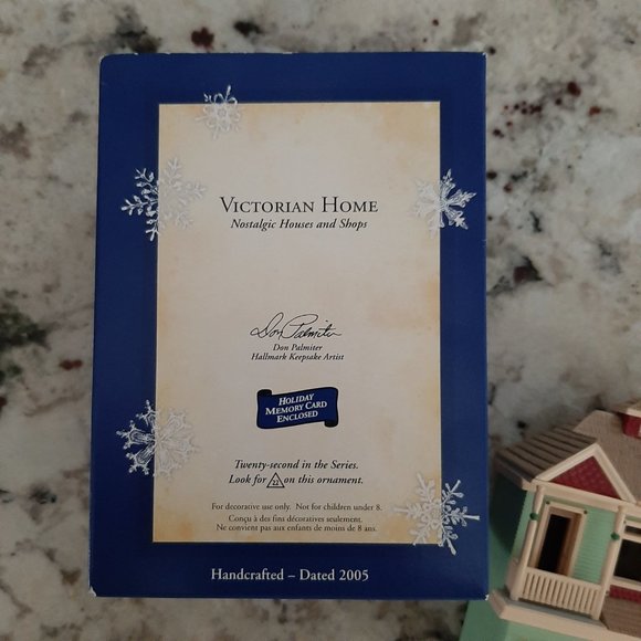 NIB 2005 Victorian Home Hallmark Keepsake Ornament Nostalgic Houses & Shops #22 - Picture 11 of 14